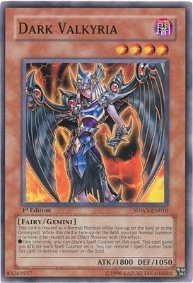 Dark Valkyria - SDWS-EN016 - Common 1st Edition Structure Deck: Warriors&#39; Strike 1st Edition Singles
