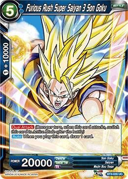 Furious Rush Super Saiyan 3 Son Goku - Cross Worlds (DBS-B03) Cross Worlds