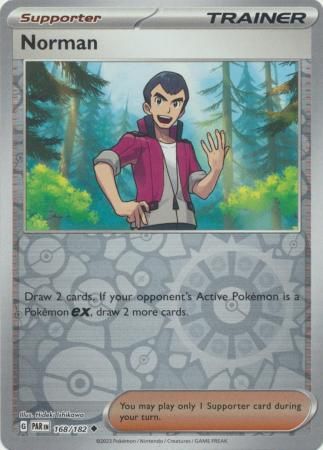 Norman - 168/182 - Uncommon Reverse Holo Scarlet &amp; Violet: Paradox Rift Reverse Holo Singles