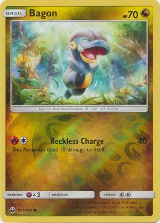 Bagon - 104/168 - Common Reverse Holo Sun &amp; Moon: Celestial Storm Reverse Holo Singles