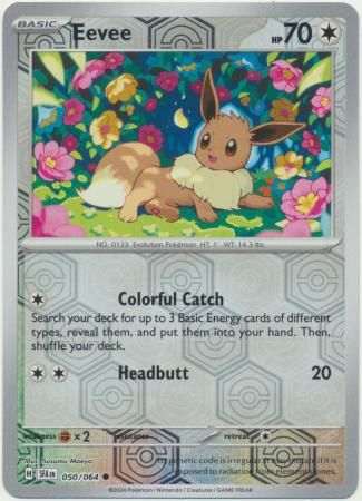 Eevee - 050/064 - Common Reverse Holo Shrouded Fable Reverse Holo Singles