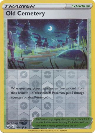 Old Cemetery - 147/198 - Uncommon Reverse Holo Sword &amp; Shield: Chilling Reign Reverse Holo Singles