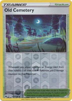 Old Cemetery - 147/198 - Uncommon Reverse Holo Sword &amp; Shield: Chilling Reign Reverse Holo Singles