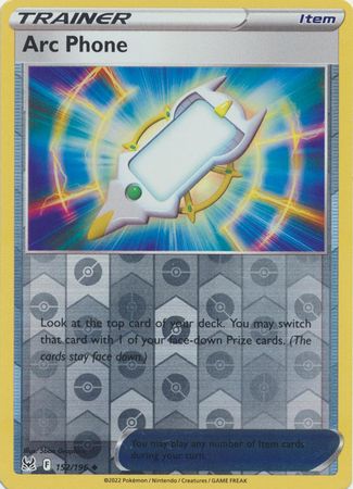 Arc Phone - 152/196 - Uncommon Reverse Holo Sword &amp; Shield: Lost Origin Reverse Holo Singles
