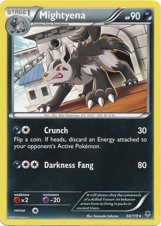 Mightyena - 54/119 - Rare XY: Phantom Forces Singles