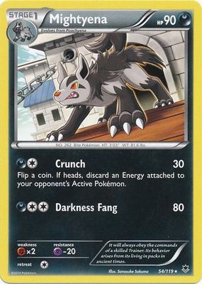 Mightyena - 54/119 - Rare XY: Phantom Forces Singles