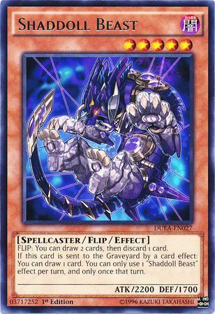 Shaddoll Beast - DUEA-EN027 - Rare 1st Edition Duelist Alliance 1st Edition Singles