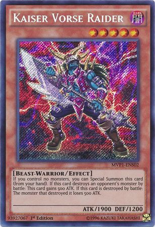 Kaiser Vorse Raider - MVP1-ENS02 - Secret Rare 1st Edition The Dark Side of Dimensions Movie Pack: Secret Edition Singles