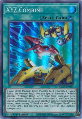 XYZ Combine - BACH-EN061 - Super Rare 1st Edition Battle of Chaos 1st Edition Singles (espanol)