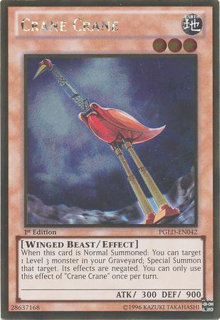 Crane Crane - PGLD-EN042 - Gold Rare 1st Edition Premium Gold 1st Edition Singles