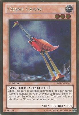 Crane Crane - PGLD-EN042 - Gold Rare 1st Edition Premium Gold 1st Edition Singles