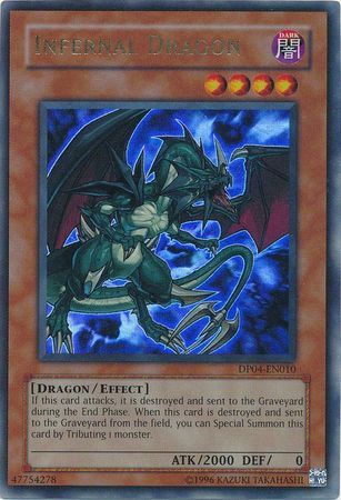 Infernal Dragon - DP04-EN010 - Ultra Rare Unlimited Duelist Pack: Zane Truesdale [DP04] Unlimited Singles