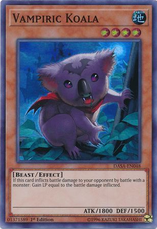 Vampiric Koala - DASA-EN048 - Super Rare 1st Edition Dark Saviors 1st Edition Singles