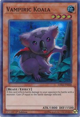 Vampiric Koala - DASA-EN048 - Super Rare 1st Edition Dark Saviors 1st Edition Singles