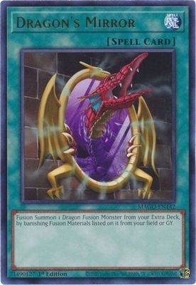 Dragon&#39;s Mirror - MAGO-EN142 - Rare 1st Edition Maximum Gold 1st Edition Singles