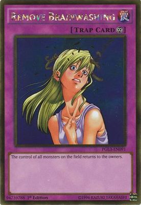 Remove Brainwashing - PGL3-EN091 - Gold Rare 1st Edition Premium Gold: Infinite Gold Singles