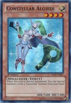Constellar Algiedi - HA07-EN007 - Super Rare 1st Edition Hidden Arsenal 7: Knight of Stars 1st Edition Singles