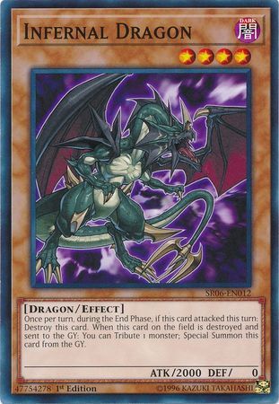 Infernal Dragon - SR06-EN012 - Common 1st Edition Lair of Darkness 1st Edition Singles (espanol)