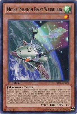 Mecha Phantom Beast Warbluran - JOTL-EN022 - Rare 1st Edition Judgment of the Light 1st Edition Singles