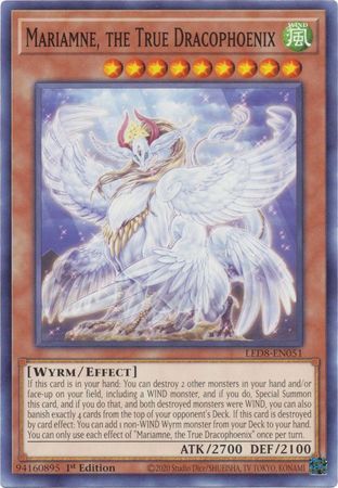 Mariamne, the True Dracophoenix - LED8-EN051 - Common 1st Edition Legendary Duelists: Synchro Storm 1st Edition Singles