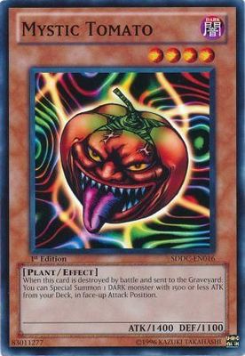 Mystic Tomato - SDDC-EN016 - Common 1st Edition Structure Deck: Dragons Collide 1st Edition Singles