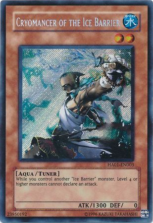 Cryomancer of the Ice Barrier - HA01-EN003 - Secret Rare Unlimited Hidden Arsenal 1 [HA01] Unlimited Singles