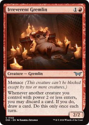 Irreverent Gremlin 142 Duskmourn: House of Horror Singles, 0142