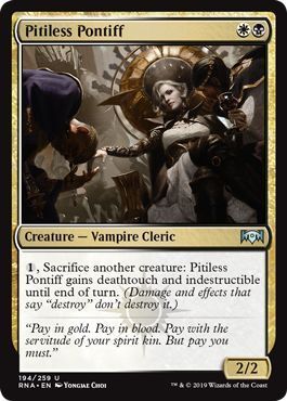 Pitiless Pontiff 194/259 Ravnica Allegiance Singles