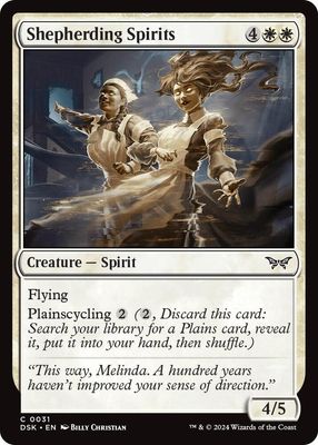 Shepherding Spirits - Duskmourn: House of Horror (Foil) Duskmourn: House of Horror