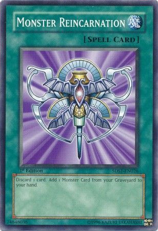 Monster Reincarnation - 5DS1-EN026 - Common 1st Edition Starter Deck: 5D&#39;s (2008) 1st Edition Singles