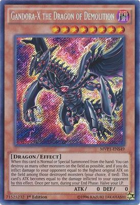 Gandora-X the Dragon of Demolition - MVP1-ENS49 - Secret Rare 1st Edition The Dark Side of Dimensions Movie Pack: Secret Edition Singles