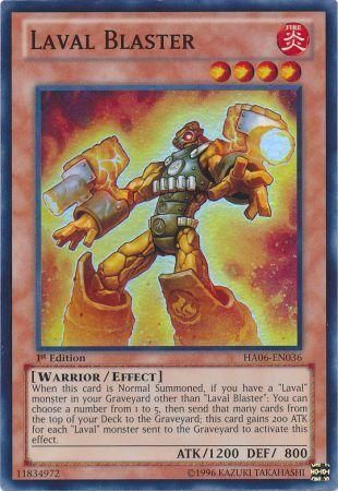 Laval Blaster - HA06-EN036 - Super Rare 1st Edition Hidden Arsenal 6: Omega Xyz 1st Edition Singles