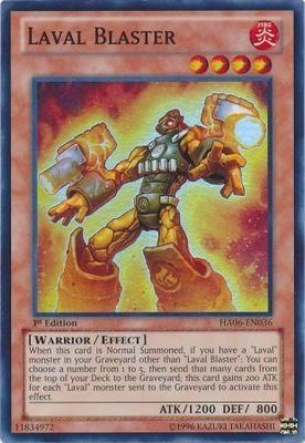 Laval Blaster - HA06-EN036 - Super Rare 1st Edition Hidden Arsenal 6: Omega Xyz 1st Edition Singles (espanol)