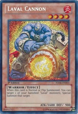 Laval Cannon - HA06-EN003 - Secret Rare 1st Edition Hidden Arsenal 6: Omega Xyz 1st Edition Singles
