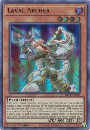 Laval Archer - GFTP-EN002 - Ultra Rare 1st Edition Ghosts From The Past 1st Edition Singles