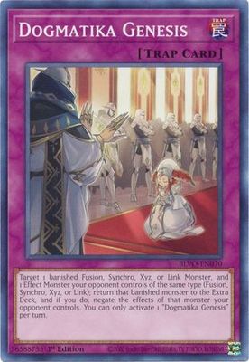 Dogmatika Genesis - BLVO-EN070 - Common 1st Edition Blazing Vortex 1st Edition Singles (espanol)