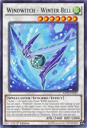 Windwitch - Winter Bell - RATE-EN043 - Rare 1st Edition Raging Tempest 1st Edition Singles