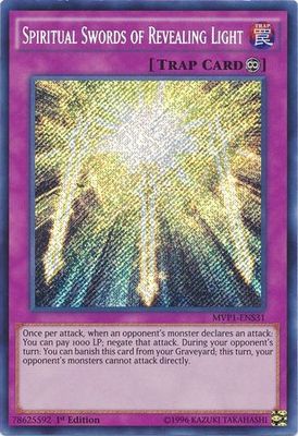 Spiritual Swords of Revealing Light - MVP1-ENS31 - Secret Rare 1st Edition The Dark Side of Dimensions Movie Pack: Secret Edition Singles