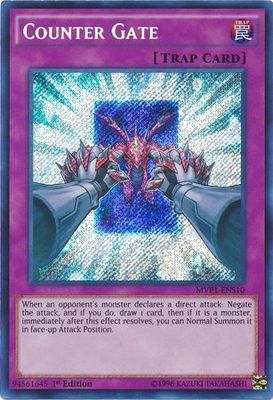 Counter Gate - MVP1-ENS10 - Secret Rare 1st Edition The Dark Side of Dimensions Movie Pack: Secret Edition Singles