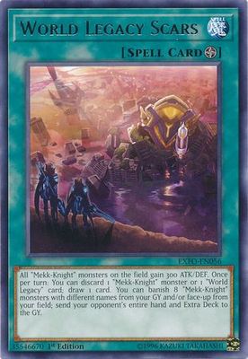 World Legacy Scars - EXFO-EN056 - Rare 1st Edition Extreme Force [EXFO] 1st Edition Singles