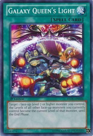 Galaxy Queen&#39;s Light - REDU-EN056 - Common 1st Edition Return of the Duelist 1st Edition Singles (espanol)