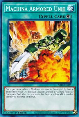 Machina Armored Unit - SR10-EN025 - Common 1st Edition Structure Deck: Mechanized Madness 1st Edition Singles
