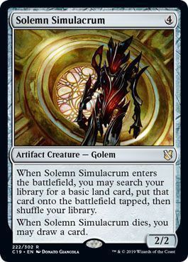 Solemn Simulacrum 222/302 Commander 2019 Singles