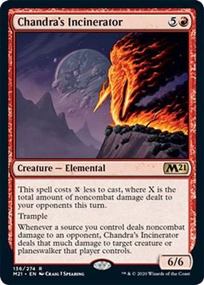 Chandra&#39;s Incinerator 136/274 Magic 2021 (M21) Singles