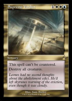 Supreme Verdict Retro Frame 0461 Ravnica Remastered Collector Booster Singles