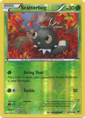 Scatterbug - 13/162 - Common Reverse Holo XY: Breakthrough Reverse Holo Singles