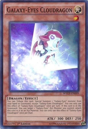 Galaxy-Eyes Cloudragon - WSUP-EN009 - Super Rare 1st Edition YuGiOh World Superstars 1st Edition Singles
