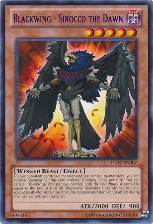 Blackwing - Sirocco the Dawn - DL17-EN007 - Rare Yu-Gi-Oh! Promo Cards