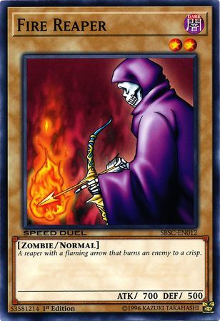 Fire Reaper - SBSC-EN012 - Common 1st Edition Speed Duel: Scars of Battle Singles