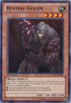 Revival Golem - REDU-EN085 - Rare 1st Edition Return of the Duelist 1st Edition Singles